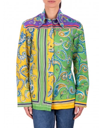 PHILOSOPHY di LORENZO SERAFINI - Multicolour patterned Cotton Blouse  - Multicolor