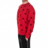 MCQ BY ALEXANDER MCQUEEN - Cotton Sweatshirt with printed Swallows - Cadillac Red