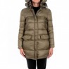 INVICTA - Quilted Down jacket with Hood - Green/ Black