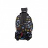 MCQ BY ALEXANDER MCQUEEN -  Classic Backpack with Multicolour Pattern  - Black