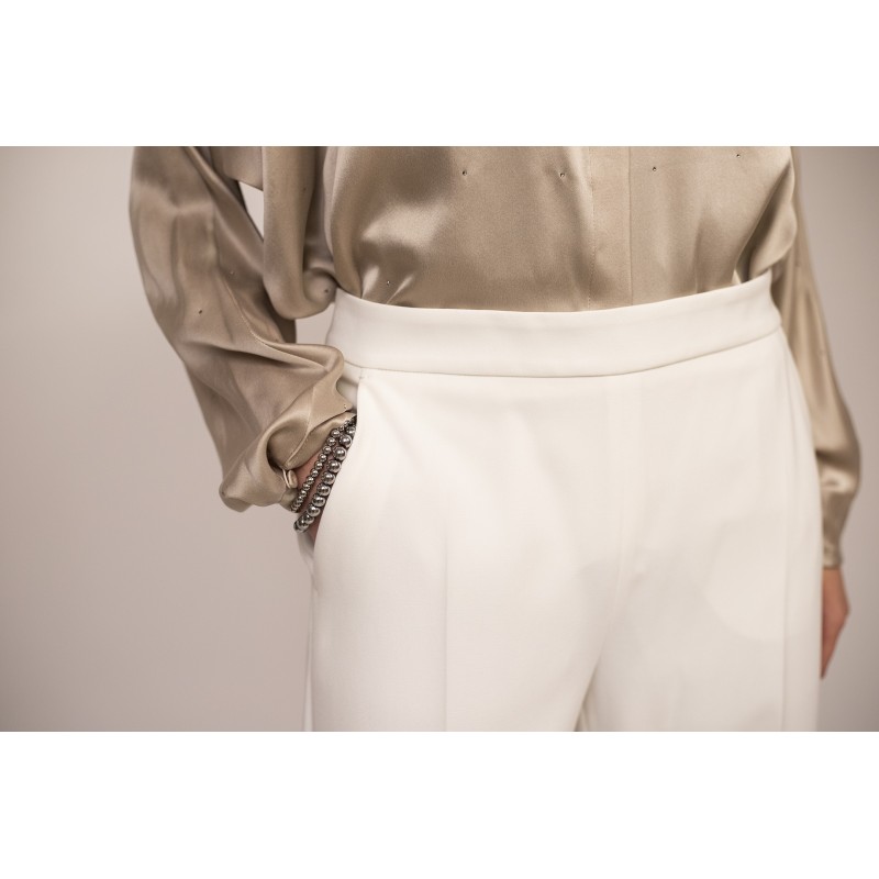 MAX MARA - CANDITI trousers in Cady - White