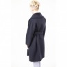 'S MAX MARA - Wool Coat with Belt  MESSI - Dark Blue