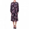 MCQ BY ALEXANDER MCQUEEN - Floral printed Cotton Dress with Bow - Black