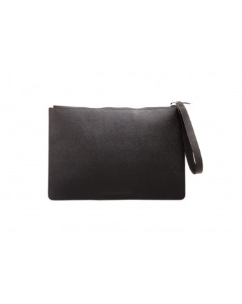 MCQ BY ALEXANDER MCQUEEN - Leather TABLET POUCH  - Black