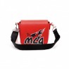 MCQ BY ALEXANDER MCQUEEN -  Crossbody Leather Bag  MOTEL - Riot Red