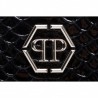 PHILPP PLEIN - Leather Pouch  - Black