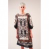 ALBERTA FERRETTI - Silk Tribal patterned Dress - Multicolour