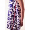 PINKO - Floreal print Dress - White/Cobalt/Red