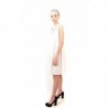 PINKO - Sleeveless PONDERATO Dress - White
