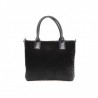 PINKO - Shopping bag ADAMS in Velvet - Black
