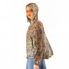 PINKO - Leopard Print Rainproof Jacket - Black/Beige