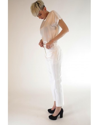 MAX MARA - Cotton trousers - White