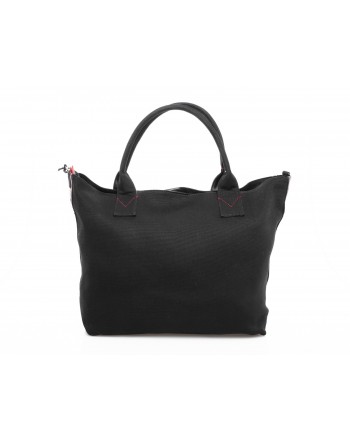 PINKO - Crispo Canvas Shopping Bag - Black