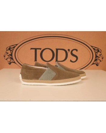 TOD'S - Suede Slip On - Light Brown