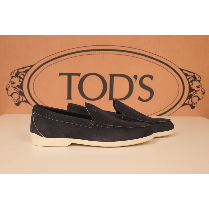 TOD'S - Suede Loafers  - Blue