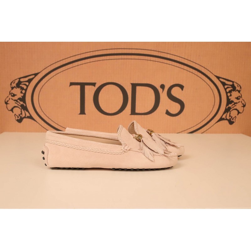 TOD'S - Suede leather Loafers - Pink