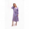 PINKO - Pithon Patterned Twill Dress AMALIA - Lilac/Violet