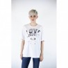 LOVE MOSCHINO - Cotton T-shirt with patches - White