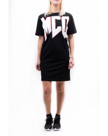 MCQ BY ALEXANDER MCQUEEN - Front Logo SLOUCHY Dress - Black