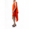 MCQ BY ALEXANDER MCQUEEN - Dress CASCADE with Drape on Sleeve - True Red