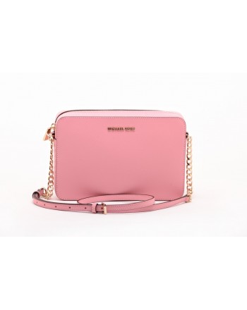 MICHAEL BY MICHAEL KORS - Tracolla JET SET TRAVEL CROSSBODY in pelle Saffiano  - Rosa Carne