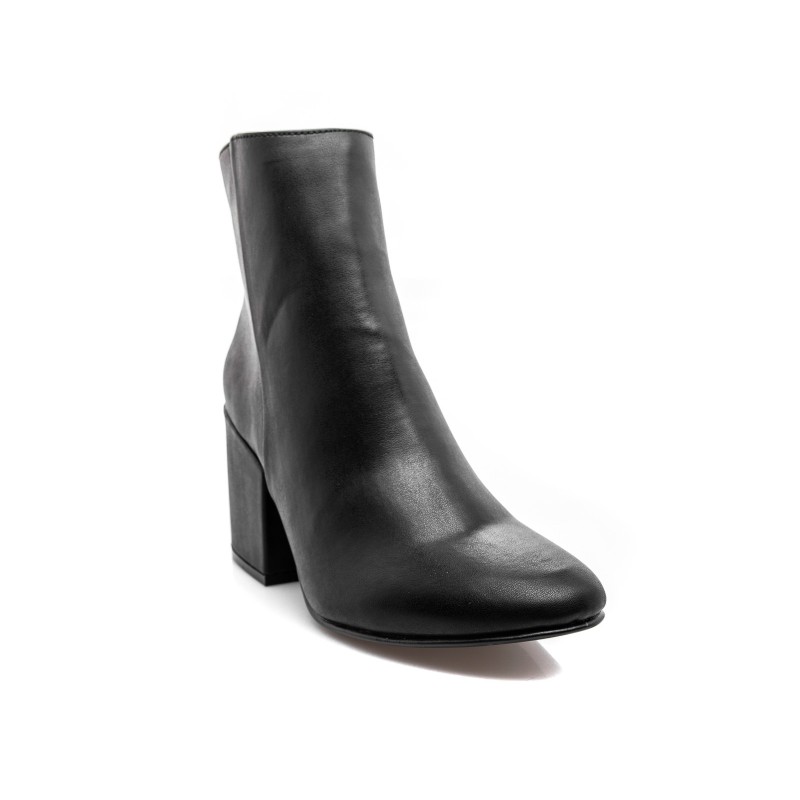 MADDEN GIRL - Short Leather boot with zipper - Black