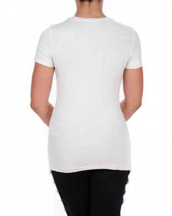 LIU-JO - BASIC Cotton T-Shirt - White
