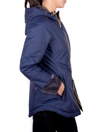 INVICTA - Tech Fabric Quilted Down Jacket ORSETTO  - Dark Blue/ Charcoal Grey