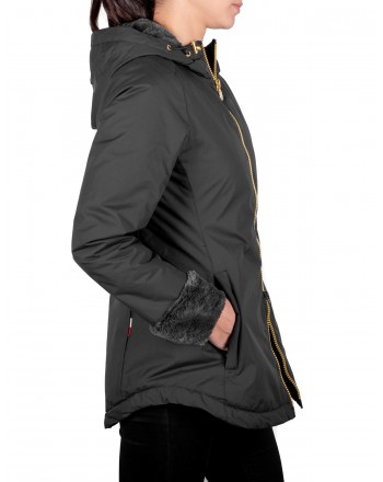INVICTA - Tech Fabric Quilted Down Jacket ORSETTO -Black/Charcoal Grey