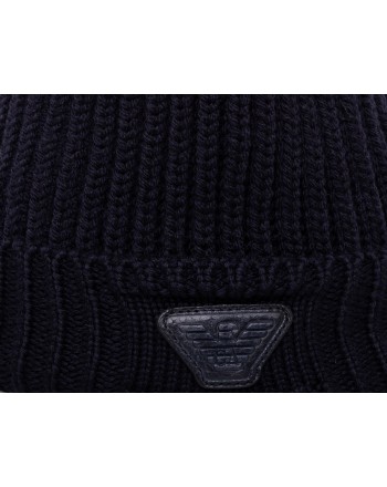 EMPORIO ARMANI - Wool hat - Blue