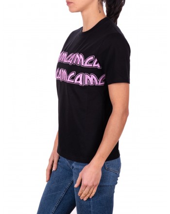 MCQ BY ALEXANDER MCQUEEN - T-Shirt in Cotone con Logo Ricamato - Nero