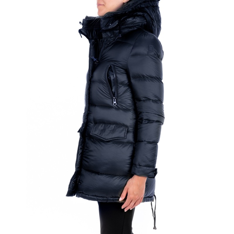 INVICTA - Quilted down jacket with Hood - Dark Blue