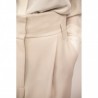WEEKEND MAX MARA - High Waist Trousers with Belt VOTO - White