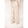WEEKEND MAX MARA - High Waist Trousers with Belt VOTO - White