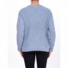 MICHAEL DI MICHAEL KORS - Ribbed sweater with Botton - Chambray
