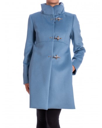 FAY - Wool and Cashmere Coat with Frogs  ROMANTIC - Avion