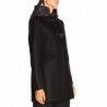 FAY - Montgomery Coat with quilted Hood - Black