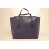 TOD'S - Leather Shopping Bag - Blue