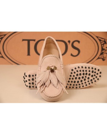 TOD'S - Suede leather Loafers - Pink