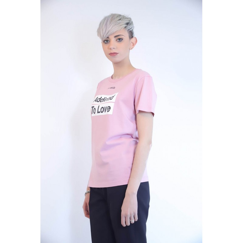 PINKO - T-Shirt in Cotone SPONTANEO - Rosa