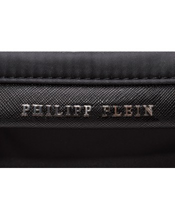 PHILIPP PLEIN - Fabric ROCK PP Backpack with Logo and Pocket  - Black