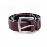 BRIAN DALES -Leather Belt with Studs- Brown