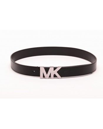 MICHAEL BY MICHAEL KORS - Logo Leather Belt - Black