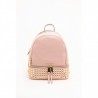 MICHAEL BY MICHAEL KORS - RHEA STUDS Backpack with Golden Studs - Soft Pink