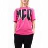 MCQ BY ALEXANDER MCQUEEN -  Maxi Logo T-Shirt BOYFRIEND - Acid Pink