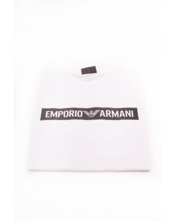 EMPORIO ARMANI - T-Shirt in cotone con Logo - Bianco