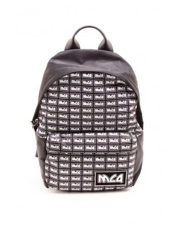 MCQ BY ALEXANDER MCQUEEN -  MCQ Logo Metal Repeat Backpack - Black