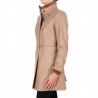 FAY - Wool and Cahmere VIRGINIA Coat with Frogs - Rope Brown