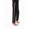 CALVIN KLEIN - Jogging Style Trousers with Side Band - Black