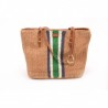POLO RALPH LAUREN - Fabric and Straw Tote Bag TOLTON  - Natural/Stripes